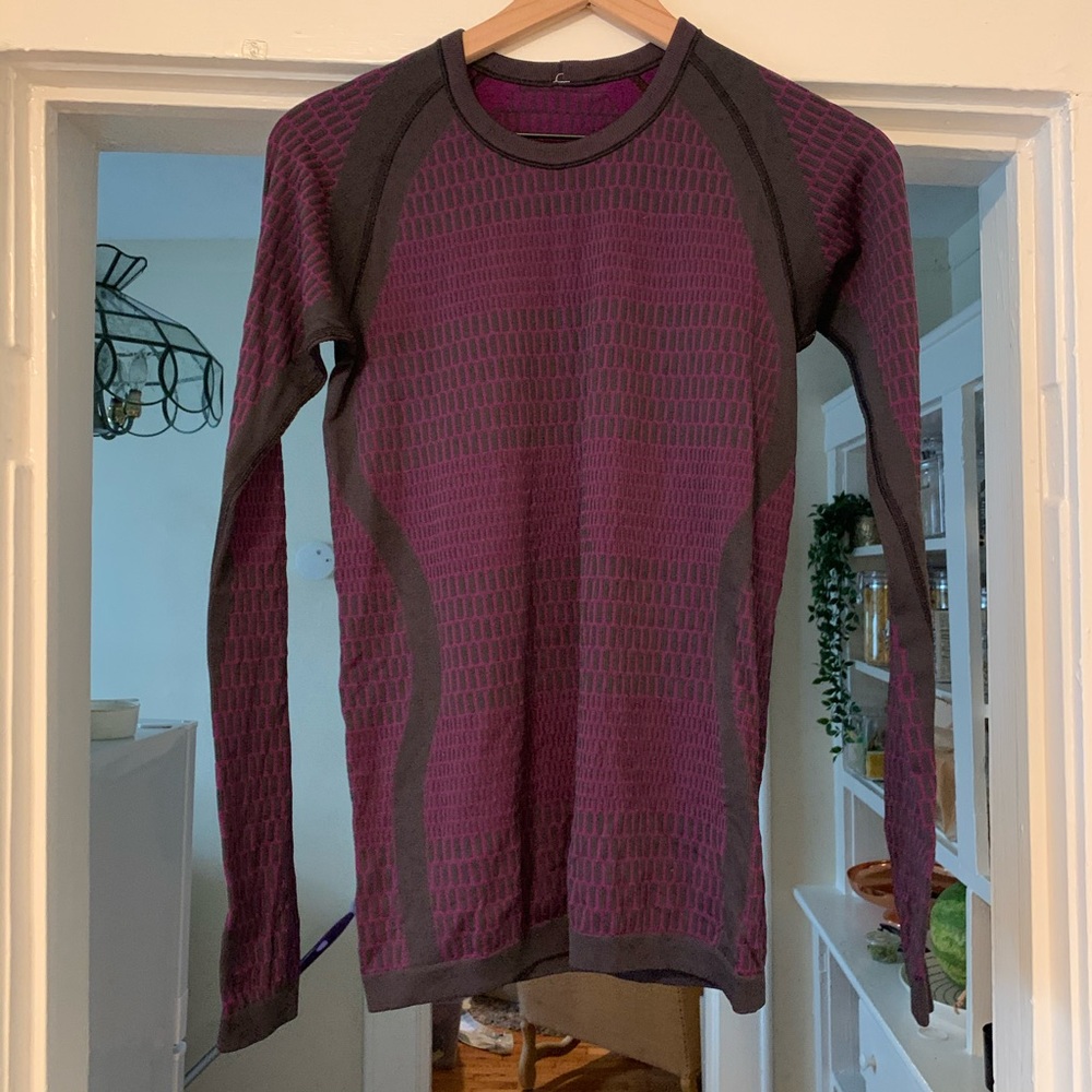 Lululemon Textured Long Sleeve Top